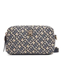 Torebka Tommy Hilfiger. Niebieskie listonoszki damskie Tommy Hilfiger, bez wzorów, bez dodatków. Za 359.99 zł.