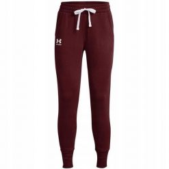 Spodnie Do Biegania Rival Fleece Dla Kobiet. Czerwone spodnie dresowe damskie Under Armour, bez wzorów, sportowe, długie, do biegania. Za 260.99 zł.