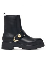Armani Exchange Botki XW003093 AF18975 UC001 Czarny. Czarne botki damskie Armani Exchange, bez wzorów, ze skóry, bez obcasa, na płaskiej podeszwie, bez zapięcia. Za 1,079.00 zł.