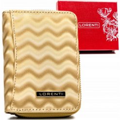 Portfel skórzany Lorenti 5157-WAV złoty. Żółte portfele damskie LORENTI, ze skóry. Za 59.00 zł.