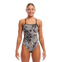 Strój do pływania FUNKITA Pan's Picture - Single Strap. Białe stroje kąpielowe damskie Funkita, s, bez wzorów. Za 199.00 zł.