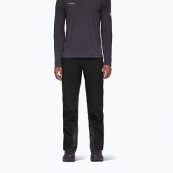 Spodnie skiturowe męskie Mammut Aenergy SO Hybrid. Czarne spodnie sportowe męskie Mammut, m, bez wzorów, narciarskie. Za 499.99 zł.