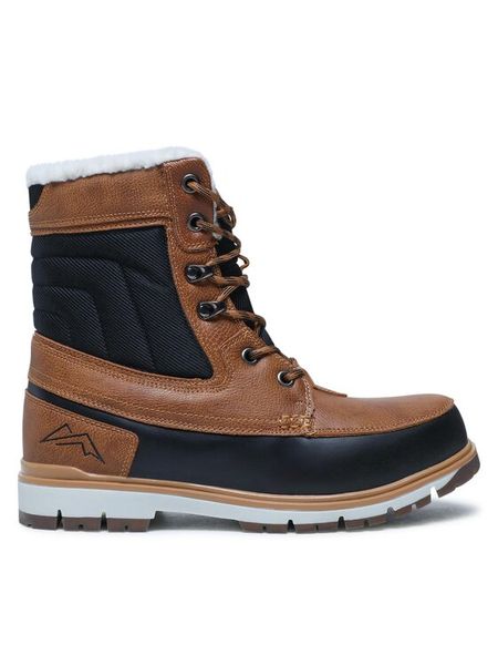 Kimberfeel Śniegowce Lordan Brązowy. Brązowe buty zimowe męskie Kimberfeel, bez wzorów, ze skóry, bez obcasa, bez zapięcia. Za 629.99 zł.