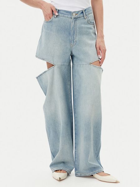 PINKO Jeansy 104794 A2I6 PJE Niebieski Skinny Fit. Niebieskie jeansy damskie Pinko, bez wzorów, z bawełny. Za 619.99 zł.