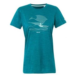 Koszulka Damska Fingal IX Live Free Be Wild Marl. Czerwone bluzki damskie Regatta, s, bez wzorów, sportowe, bez kołnierzyka, bez ramiączek. Za 74.99 zł.