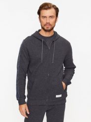 Tommy Hilfiger Bluza UM0UM03011 Szary Regular Fit. Szare bluzy męskie Tommy Hilfiger, m, bez wzorów, z bawełny, bez ramiączek, bez kaptura. Za 299.99 zł.