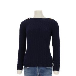 Second life - Lauren Ralph Lauren sweter damski - Jak nowy. Niebieskie swetry nierozpinane damskie Ralph Lauren, l, bez wzorów, z materiału, eleganckie, bez kołnierzyka, bez ramiączek. Za 127.76 zł.