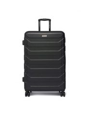 GINO ROSSI Walizka duża C-GIN-L-001-05-BLACK Czarny. Czarne walizki męskie Gino Rossi, bez wzorów, z tworzywa sztucznego, duże. Za 299.99 zł.