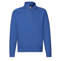 Bluza Męska Premium Z Zamkiem Błyskawicznym. Niebieskie bluzy męskie fruit of the loom, m, bez wzorów, bez ramiączek, bez kaptura. Za 112.99 zł.