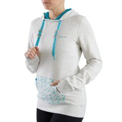 Bluza turystyczna damska Viking Laxa Bamboo z kapturem. Szare bluzy damskie Viking, s, bez wzorów, sportowe, bez ramiączek, z kapturem. W wyprzedaży za 126.49 zł.