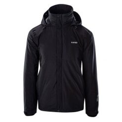 Kurtka Męska Helmo 3 W 1. Czarne kurtki męskie Hi-tec, l, bez wzorów, sportowe, bez kaptura. Za 380.99 zł.