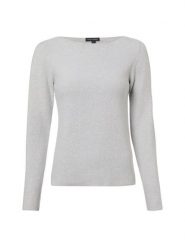 Franco Callegari Sweter z dzianiny Kobiety Bawełna szary, L. Szare swetry nierozpinane damskie Franco Callegari, l, bez wzorów, z bawełny, bez kołnierzyka, bez ramiączek. Za 249.95 zł.