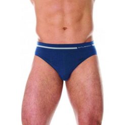 Brubeck Slipy męskie COMFORT WOOL BE10050 ciemny jeans r. XXL. Slipki męskie Brubeck, m, bez wzorów, z jeansu. Za 98.14 zł.