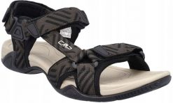 Sandały dla mężczyzn CMP Hamal Hiking. Czarne sandały męskie CMP, bez wzorów, z gumy, sportowe, bez zapięcia. Za 139.99 zł.