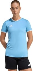 Koszulka damska adidas Entrada 26 Jersey jasnoniebieska JZ2498 XS. Niebieskie bluzki damskie Adidas, xs, bez wzorów, z jersey, bez kołnierzyka, bez ramiączek. Za 79.94 zł.