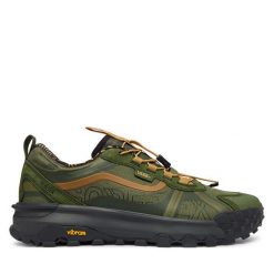 Trekkingi Vans. Zielone buty zimowe męskie Vans, bez wzorów, z gore-texu, bez obcasa, bez zapięcia. Za 839.99 zł.