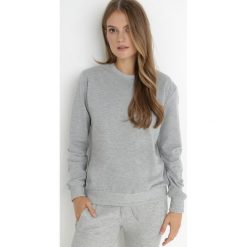 Szara Bluza Phaelis. Szare bluzy damskie Born2be, l, bez wzorów, z bawełny, casualowe, bez ramiączek, bez kaptura. Za 19.99 zł.