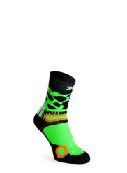 Skarpety turystyczne X-Socks Hike Discover Crew. Zielone skarpety męskie X-Socks, bez wzorów, z materiału. Za 102.29 zł.