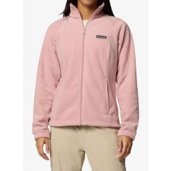 Bluza rozpinana damska Columbia Benton Springs FZ. Czerwone bluzy damskie Columbia, bez wzorów, sportowe, bez ramiączek, bez kaptura. Za 194.99 zł.