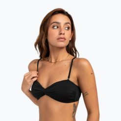 Góra od stroju kąpielowego Billabong Sol Searcher Drapped Bandeau. Żółte bikini Billabong, xs, bez wzorów. Za 89.99 zł.