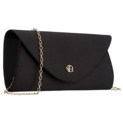Kopertówka damska wykonana z tkaniny syntetycznej w czarnym kolorze Rovicky R-XS029-3. Czarne torebki do ręki damskie ROVICKY, bez wzorów, z syntetyku, bez dodatków. Za 45.00 zł.
