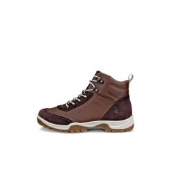 Buty trekkingowe za kostkę damskie Ecco Xpedition III. Brązowe obuwie trekkingowe damskie ecco, z gumy, za kostkę, bez zapięcia. Za 573.50 zł.