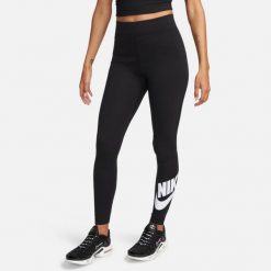 Legginsy Sportswear Classics Rozmiar S Czarny - DV7791-010. Czarne legginsy damskie Nike, bez wzorów, z materiału. Za 202.20 zł.