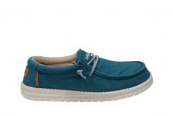 Półbuty Hodaki Captain Worn Illusion 003271, Niebieski, Materiał - 43. Niebieskie półbuty męskie Hodaki, na lato, bez wzorów, z bawełny, bez obcasa, bez zapięcia. W wyprzedaży za 179.10 zł.