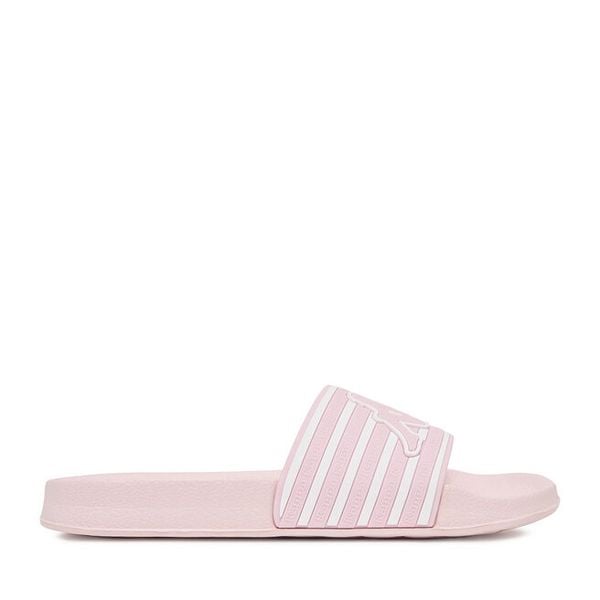 Klapki Kappa. Czerwone klapki damskie Kappa, bez wzorów, bez obcasa, bez zapięcia. Za 59.99 zł.