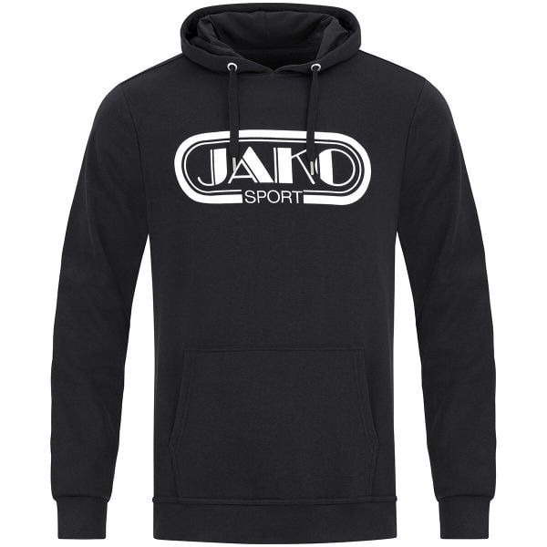 Bluza z kapturem Jako Retro. Czarne bluzy damskie Jako, xl, bez wzorów, z bawełny, retro, bez ramiączek, z kapturem. Za 204.00 zł.