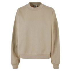 Damska bluza oversize z okrągłym dekoltem Urban Classics. Brązowe bluzy damskie Urban Classics, m, bez wzorów, z bawełny, bez ramiączek, bez kaptura. Za 200.00 zł.