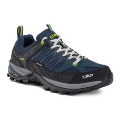 Buty trekkingowe męskie CMP Rigel Low Wp. Czarne buty zimowe męskie CMP, bez wzorów, z materiału, bez obcasa, bez zapięcia. Za 319.99 zł.