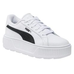 Damskie Skórzane Buty Sportowe Karmen. Białe obuwie trekkingowe damskie Puma, bez zapięcia. Za 328.99 zł.