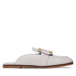 Klapki See By Chloé. Brązowe klapki damskie See By Chloé, bez wzorów, bez obcasa, bez zapięcia. Za 929.99 zł.