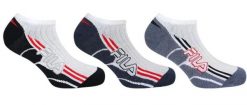 Skarpetki Fila 3-pak Sneaker biało-granatowe 39-42. Niebieskie skarpetki damskie 661, bez wzorów, z bawełny. Za 54.31 zł.