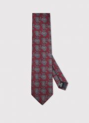 PAKO LORENTE – Bordowy krawat męski. Czerwone krawaty i muchy Pako Lorente, bez wzorów, z poliesteru. Za 99.99 zł.