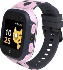 Smartwatch Canyon Sandy KW-34 Czarno-różowy (CNE-KW34PP). Czarne zegarki smartwatch Canyon, bez wzorów. Za 192.40 zł.