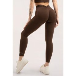 Legginsy fitness damskie Gym Glamour deep push up 2.0. Brązowe legginsy damskie GYM GLAMOUR, bez wzorów. Za 169.99 zł.