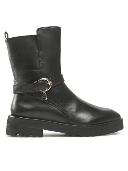 Aigner Botki Ava 15G 1222090 Czarny. Czarne botki damskie Aigner, bez wzorów, ze skóry, bez obcasa, na płaskiej podeszwie, bez zapięcia. Za 1,329.00 zł.