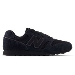 Buty unisex New Balance M373253 – czarne. Czarne buty sportowe męskie New Balance, bez wzorów, z gumy, bez zapięcia. Za 299.99 zł.