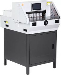 Gilotyna elektryczna 483 mm 80 mm wys. cięcia, panel dotykowy do biura. Golarki i trymery MSW. Za 15,439.00 zł.