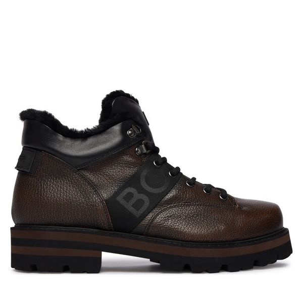 Trzewiki Bogner. Brązowe botki męskie Bogner, bez wzorów, bez obcasa, bez zapięcia. Za 2,089.00 zł.