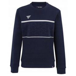 Bluza damska lifestyle Tecnifibre Team Sweater. Niebieskie bluzy damskie TECNIFIBRE, bez wzorów, casualowe, bez ramiączek, bez kaptura. Za 248.00 zł.
