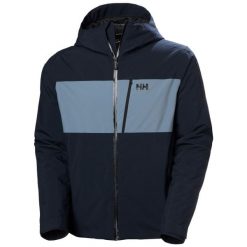 Kurtka narciarska Helly Hansen Gravity. Niebieskie kurtki sportowe męskie Helly Hansen, na zimę, m, bez wzorów, bez kaptura, narciarskie. W wyprzedaży za 1,002.25 zł.