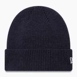 Czapka zimowa New Era Wool Cuff Knit Beanie. Niebieskie czapki męskie New Era, na zimę, bez wzorów. Za 129.99 zł.