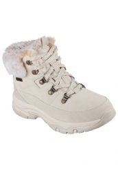 Tenisówki Skechers Model Trego - Snow Worries Kolor Biały. Brązowe trampki i tenisówki damskie Skechers, bez wzorów, z materiału, bez zapięcia. Za 441.10 zł.