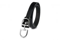 Beltimore skórzany damski pasek do spodni 1,8 cm czarny U62 : Kolory - czarny, Rozmiar pasków - r.90-105 cm. Czarne paski damskie bez wzorów. Za 56.10 zł.