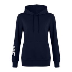 Bluza damska z kapturem Canterbury Club. Niebieskie bluzy damskie CANTERBURY, m, bez wzorów, z dresówki, eleganckie, bez ramiączek, z kapturem. Za 379.00 zł.