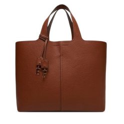 Torebka Elisabetta Franchi. Brązowe shopperki damskie Elisabetta Franchi, bez wzorów, bez dodatków. Za 2,109.00 zł.
