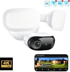 Kamera bezprzewodowa Reolink Elite floodlight WIFI 4K 8 Mp | kąt widzenia 180 stopni | Detekcja osób pojazdów zwierząt | Bezprzewodowa Wifi | Lampy le. Akcesoria do aparatów i kamer Reolink. Za 999.00 zł.